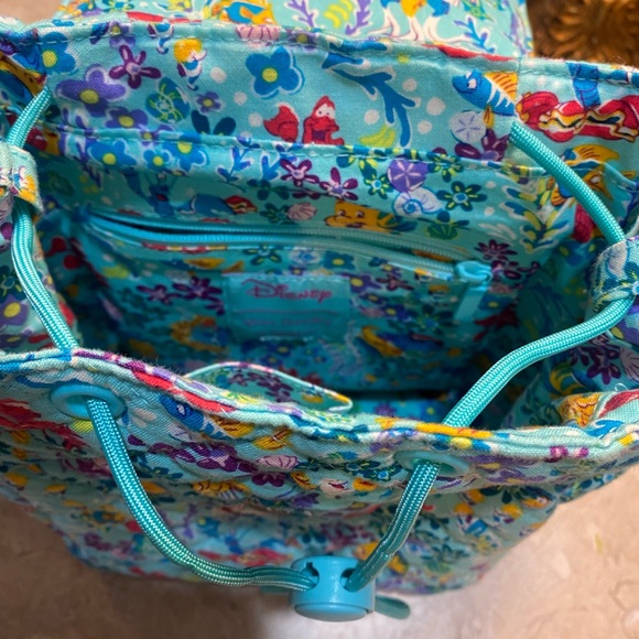 Vera Bradley Aqua Floral Backpack - Picture 5 of 6